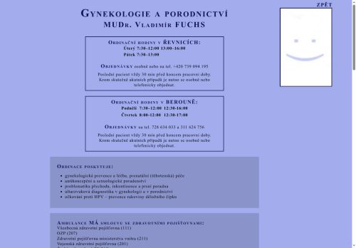Zobrazit webové stránky Gynekologie - MUDr. Vladimír Fuchs