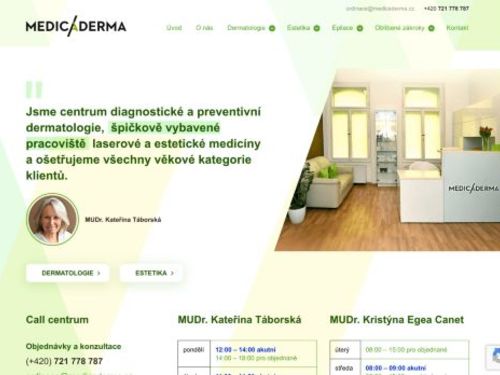 Kožní ordinace Medicaderma s.r.o. - MUDr. Kateřina Táborská
