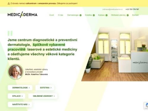 Kožní ordinace Medicaderma s.r.o. - MUDr. Kateřina Táborská