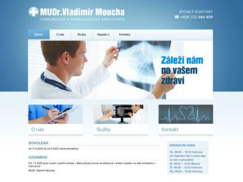 Chirurgická a mamologická ambulance - MUDr. Vladimír Moucha