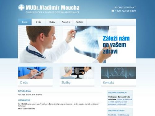 Chirurgická a mamologická ambulance - MUDr. Vladimír Moucha