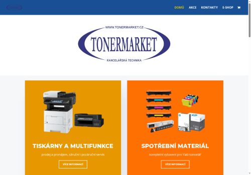 Webové stránky TONERMARKET s.r.o., Vyškov