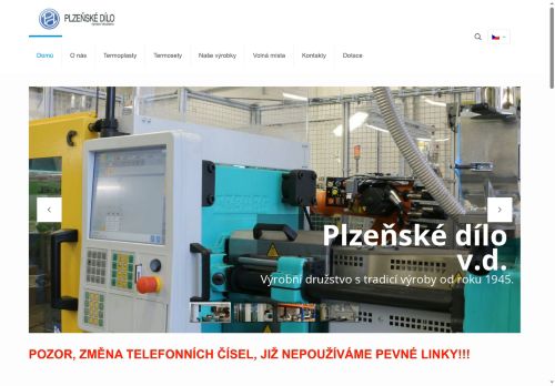 Plzeňské dílo, výrobní družstvo nabízí práci na pozici Seřizovač, opravář a údržbář vstřikovacích strojů v obci Plzeň