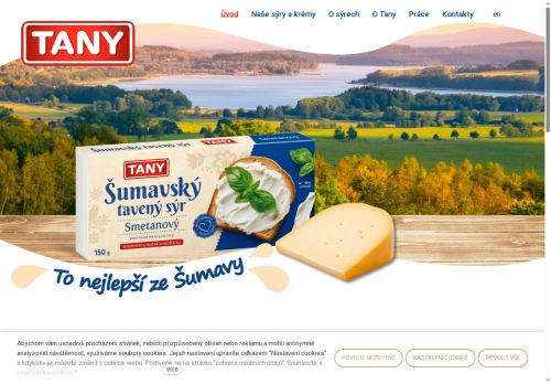 Webové stránky TANY, spol. s r.o., Nýrsko