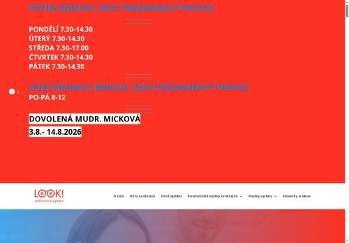 Zobrazit webové stránky Oční ordinace Look - MUDr. Martina Micková, MUDr. Magda Bílá