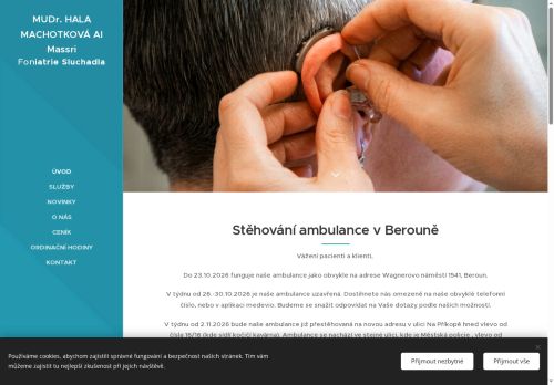 Zobrazit webové stránky Foniatrie a audiologie Fonimed s.r.o. - MUDr. Hala Machotková