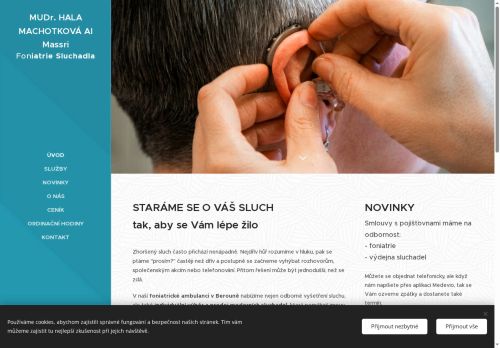 Zobrazit webové stránky Foniatrie a audiologie Fonimed s.r.o. - MUDr. Hala Machotková