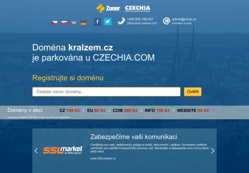 Webové stránky Kralovická zemědělská a.s., Kralovice