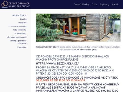 Praktický lékař pro děti a dorost - MUDr. Klára Šillerová