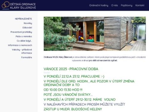 Praktický lékař pro děti a dorost - MUDr. Klára Šillerová