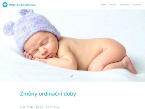 Praktický lékař pro děti a dorost - MUDr. Lenka Vitnerová