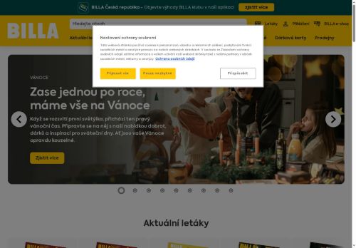 Zobrazit webové stránky Supermarket BILLA