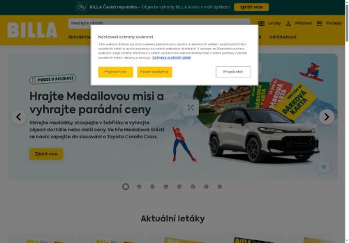 Zobrazit webové stránky Supermarket BILLA