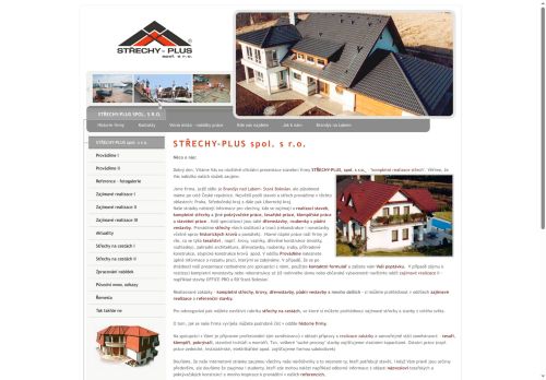 Zobrazit webové stránky STŘECHY-PLUS, spol. s r.o.