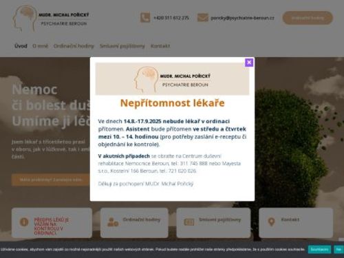 Psychiatrická ambulance - MUDr. Michal Pořický