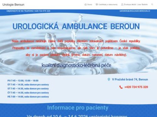 Urologická ambulance - MUDr. Libor Šafařík, CSc., FEBU