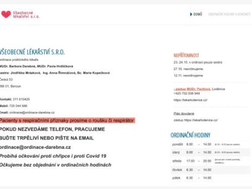 Praktický lékař pro dospělé - MUDr. Barbora Darebná, MUDr. Pavla Hrdličková