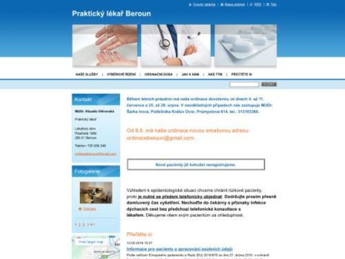 Praktický lékař pro dospělé - MUDr. Klaudia Větrovská