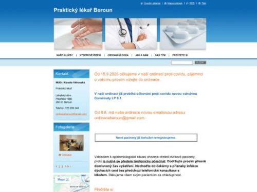 Praktický lékař pro dospělé - MUDr. Klaudia Větrovská