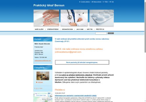 Zobrazit webové stránky Praktický lékař pro dospělé - MUDr. Klaudia Větrovská