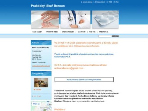 Praktický lékař pro dospělé - MUDr. Klaudia Větrovská