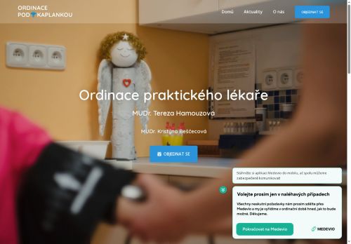 Zobrazit webové stránky Praktický lékař pro dospělé - MUDr. Tereza Hamouzová