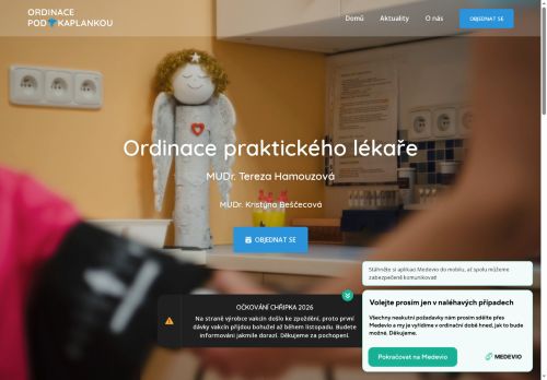 Zobrazit webové stránky Praktický lékař pro dospělé - MUDr. Tereza Hamouzová
