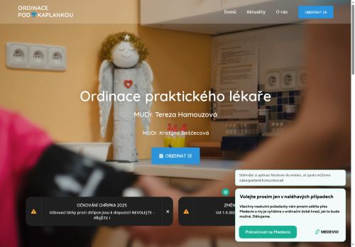 Zobrazit webové stránky Praktický lékař pro dospělé - MUDr. Tereza Hamouzová