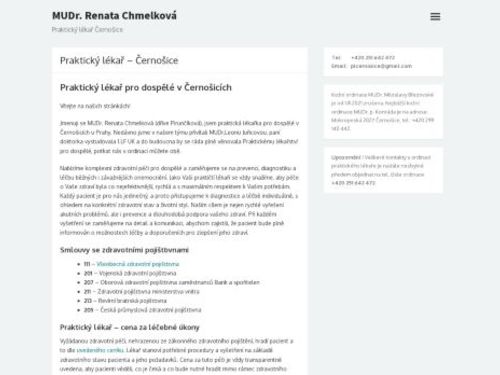 Praktický lékař pro dospělé - MUDr. Renata Pirunčíková