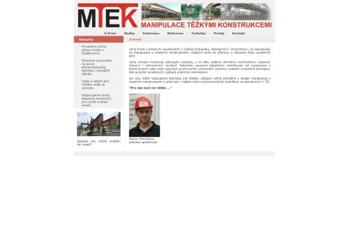 MTEK, s.r.o. nabízí práci na pozici Stavební a montážní technik v obci Slaný
