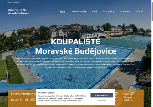 Zobrazit webové stránky Koupaliště Moravské Budějovice