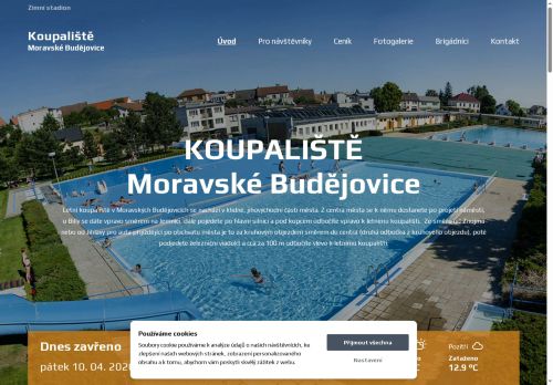 Zobrazit webové stránky Koupaliště Moravské Budějovice