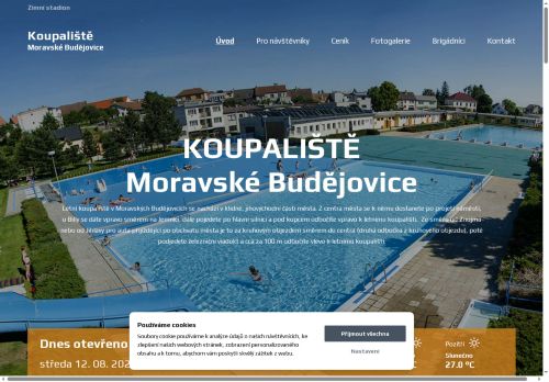 Zobrazit webové stránky Koupaliště Moravské Budějovice