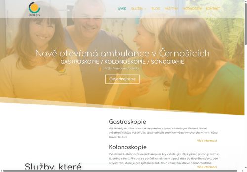 Zobrazit webové stránky Endoskopie Euresis - MUDr. Slezák, MUDr. Neumannová