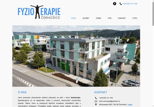 Zobrazit webové stránky Fyzioterapie Černošice