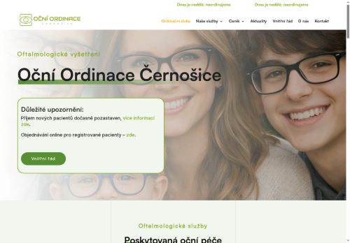 Zobrazit webové stránky Oční ordinace - MUDr. Miluše Dubová, MUDr. Marie Rotnáglová