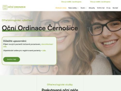 Oční ordinace - MUDr. Miluše Dubová, MUDr. Marie Rotnáglová