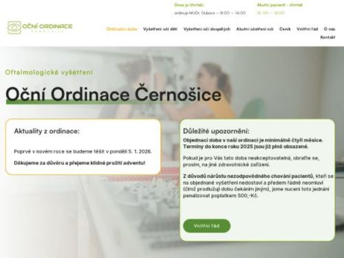 Oční ordinace - MUDr. Miluše Dubová, MUDr. Marie Rotnáglová