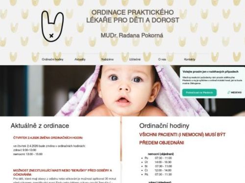 Praktický lékař pro děti a dorost - MUDr. Radana Pokorná