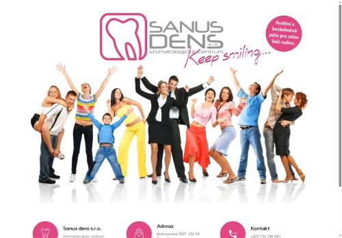 Zobrazit webové stránky Stomatologické centrum Sanus Dens - MUDr. Světlana Vlasáková