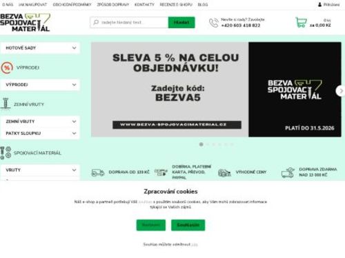 Bezva spojovací materiál