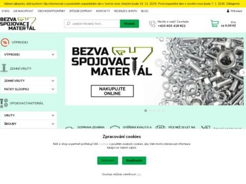 Bezva spojovací materiál