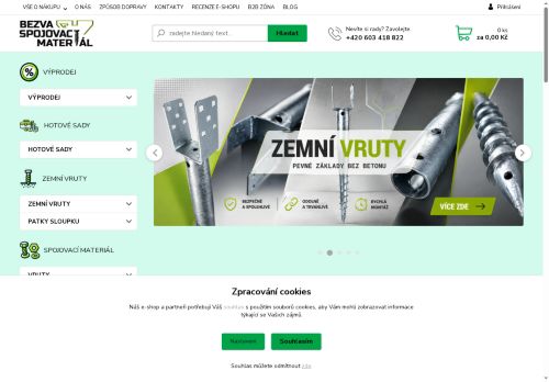 Zobrazit webové stránky Bezva spojovací materiál