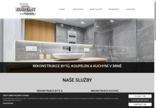 Zobrazit webové stránky Klona koupelny