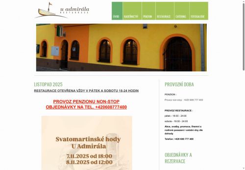 Zobrazit webové stránky Catering U Admirála