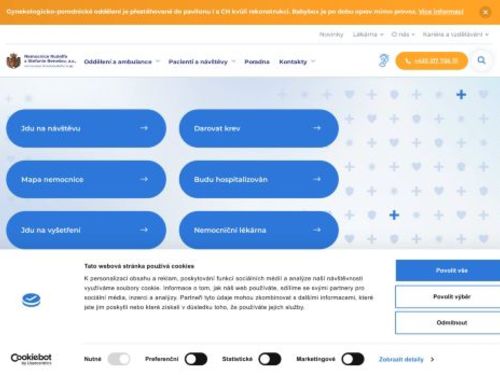 Ambulance fyzioterapeutů Nemocnice Benešov