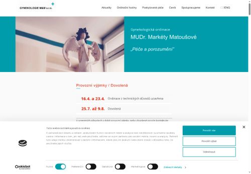 Zobrazit webové stránky Gynekologie M&M - MUDr. Markéta Matoušová, MUDr. Ondřej Hirsch