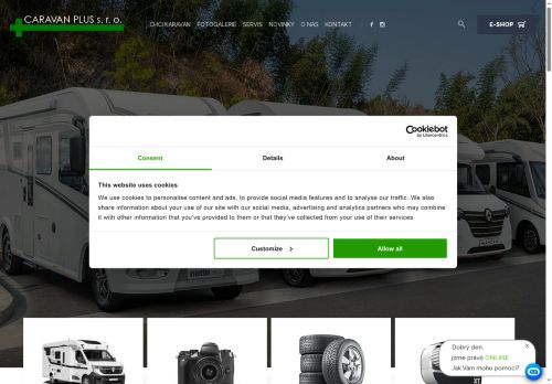 Zobrazit webové stránky CARAVAN Plus - Prodej a servis karavanů
