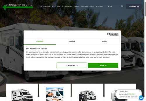 Zobrazit webové stránky CARAVAN Plus - Prodej a servis karavanů