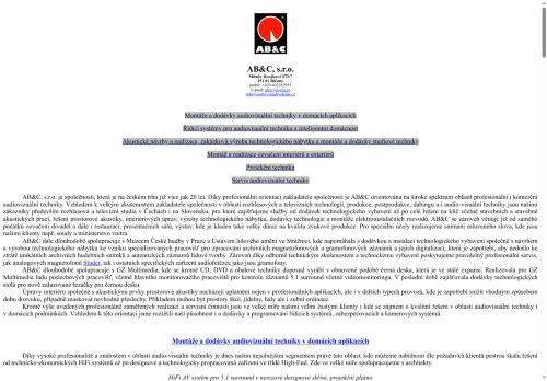 Zobrazit webové stránky AB&C, s.r.o.